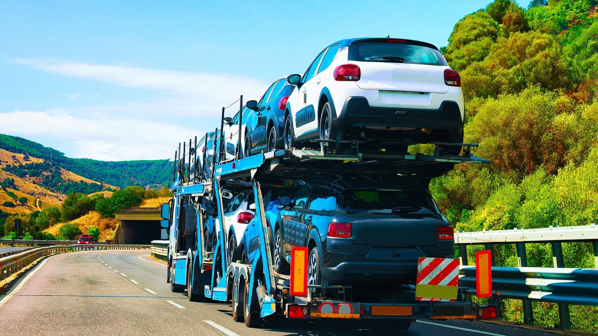 laweta z samochodami