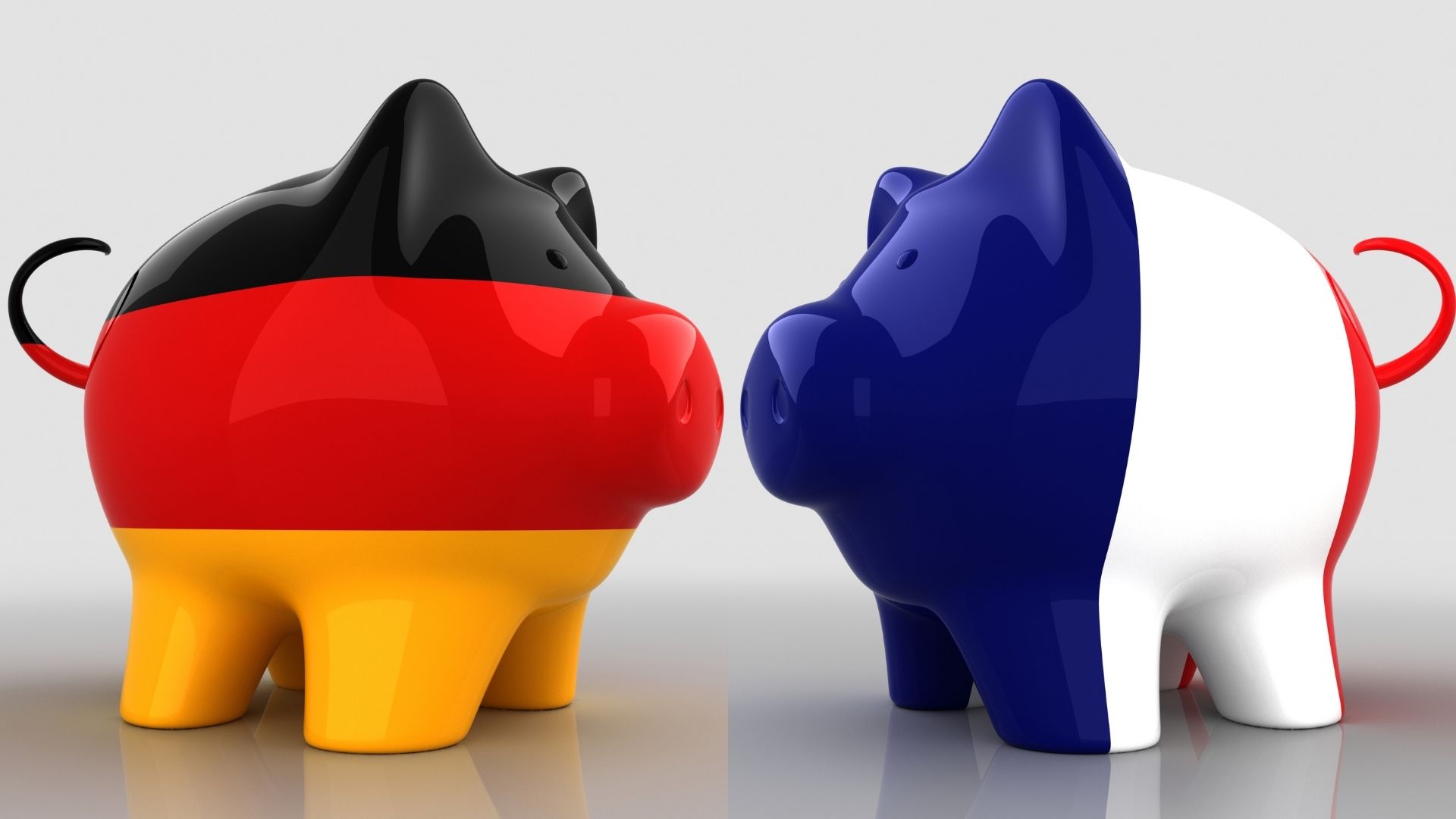 świnka skarbonka w barwach flag niemiec